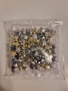 100 Stk. Sterne Deko Perle Winter Hochzeit Tischdekoration Weihnachten 3farbig - Bild 1 von 3