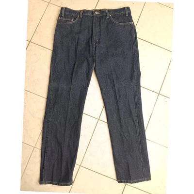 Levi Strauss 505 Regular Fit Straight Leg Dark Wash Denim Jeans W38 L32 Made USA - Image 1 of 4