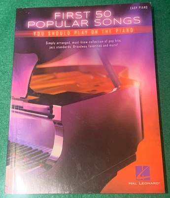 First 50 Popular Songs You Should Play on the Piano Easy Hal Leonard Song Book - Image 1 of 4