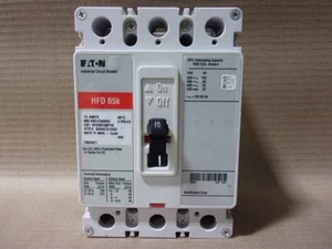 NEW Eaton Cutler HFD HFD3015BP10 3 Pole 15 Amp 600V Circuit Breaker NTO HFD3015 - Picture 1 of 1