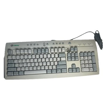 Vintage Gateway Computer Keyboard PS/2 Hookup Wired Keyboard G9900H UNTESTED - Image 1 of 4