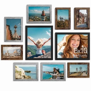 Picture Frames Set of 10, Picture Frames Collage Wall Decor with Two 8x10, Fo... - Bild 1 von 8