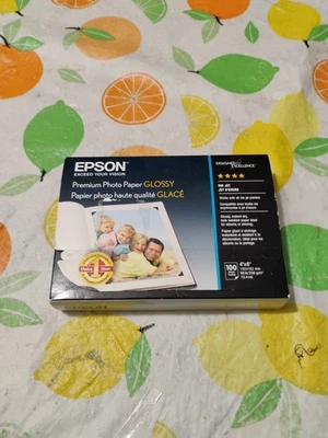 Epson S041727 Borderless 4" x 6" Premium Glossy Photo Paper Sheets Brand NEW - Image 1 of 4