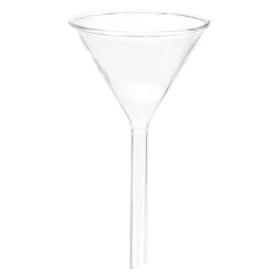 90mm Glass Funnel, Short Stem Borosilicate Glass Heavy Wall Funnel Foto 1 de 4