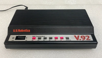 US Robotics High Performance V.92 External 56K Faxmodem Model 5686 w/ AC Adaptor - Image 1 of 4