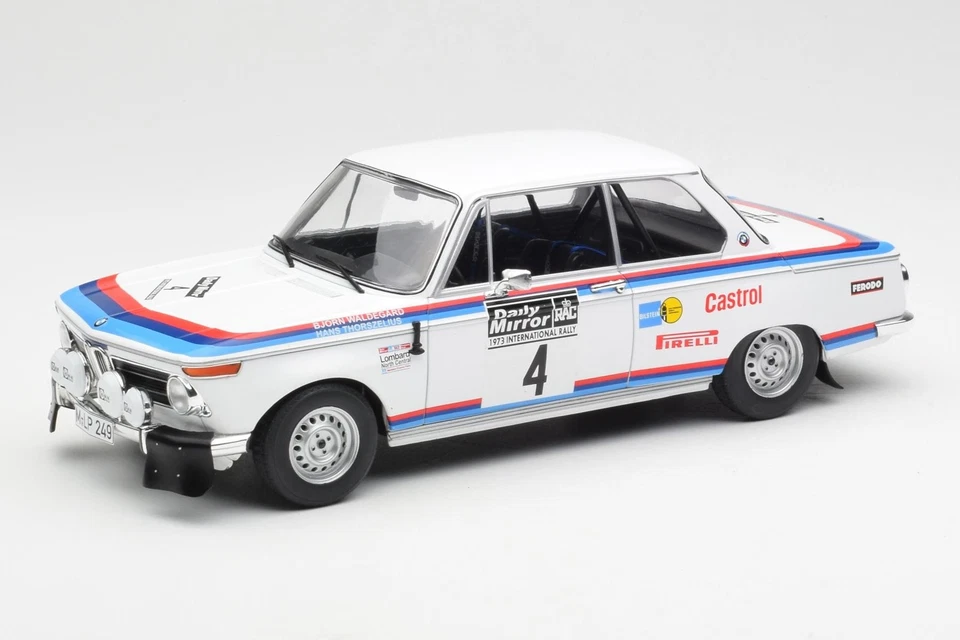 18RMC163 BMW 2002 n4 B.Waldegard RAC Rally 1973 IXO 1/18