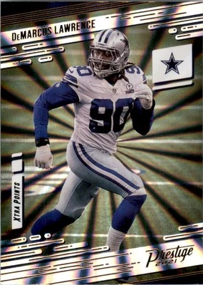 2021 Prestige Xtra Points Sunburst #12 DeMarcus Lawrence - FB - Image 1 of 2