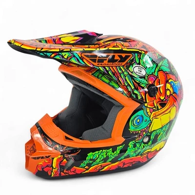 Casco Cinético Fly Racing Neon Jungle Juvenil Medum 49-50cm Foto 1 de 4