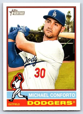 Tarjeta de béisbol Michael Conforto 2025 Topps Heritage #297 Los Angeles Dodgers Foto 1 de 2