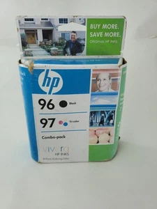 Genuine HP 96 & 97 Black & Tri-color Ink Cartridges C9353FN Exp Sept 2008 - Photo 1/2