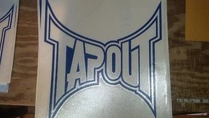 "Calcomanía de ventana grande Tapout Graphics azul 10 1/2"" x 9 3/4"" ventana automática ventana camión - Imagen 1 de 3
