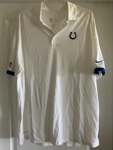 NUEVA CAMISA POLO NIKE DRI-FIT INDIANAPOLIS POTS BLANCA PARA HOMBRE GRANDE L NFL FÚTBOL AMERICANO - Imagen 1 de 10