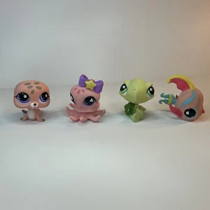 Lote de 4 figuras animales animales de agua LPS Littlest Pet Shop - Imagen 1 de 13