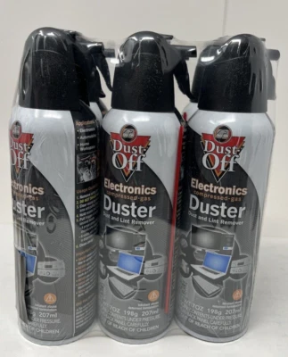 Falcon Dust Off Electronic Compressed Canned Air Gas Duster Cans -7oz NEW 6 PACK - Image 1 of 4