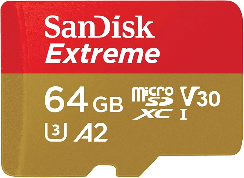 SanDisk 64GB Extreme microSD Memory Card for Mobile Gaming - SDSQXAH-064G-GN6MA