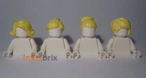 4x Lego Light Yellow Female Hair Pieces NEW - Picture 1 of 1