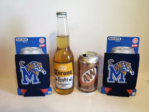 THREE (3) MEMPHIS TIGERS, NEOPRENE POCKET CAN KADDYS FROM KOLDER (CLOSEOUT) Cover