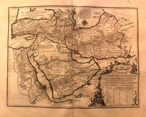 La Perse ,La Georgie,La Natolie,Les Arabies,L´Egypte. De Fer .Paris 1724 - Picture 1 of 2