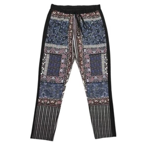 Clover Canyon Blue Paisley Stripes Sz S Pull On Multicolored Relaxed Fit Pants - Picture 1 of 8