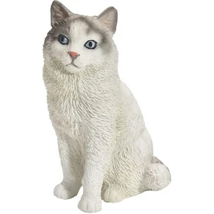 Sandicast Small Size Bicolor Ragdoll Cat Sculpture - Picture 1 of 2