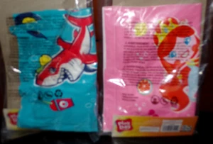 Lot of 2 Play Day Kids Swimming Armbands Sharks & Mermaids Water Fun Age 3-6 New - Picture 1 of 10