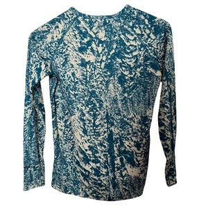 Burton Youth Kids' Lightweight Snowboard Ski Base Layer Blue Shirt Top - Large - Picture 1 of 7