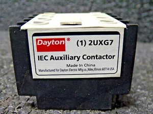 DAYTON IEC Auxiliary Contact Block, 3/1.5 Amps, Front Mounting, 2UXG7 (K) - Imagen 1 de 7