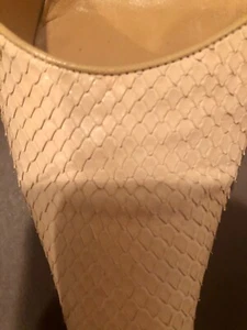 Zapatos de salón puntiagudos Narciso Rodríguez Beige Bronceado 100 % Pitón Piel Cuero Talla 9 - Imagen 1 de 12