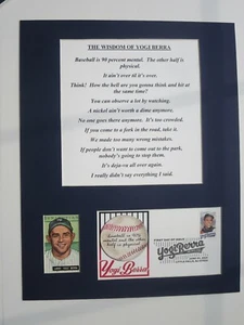 The Wisdom of Yankee Great Yogi Berra & First day Cover of his own stamp - Picture 1 of 2