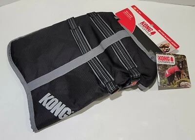 KONG Outerwear Rip-Stop Manta Chaqueta Resistente al Agua Reflectante Negro L 20-23" Foto 1 de 4