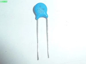 50pcs High Voltage Ceramic Disc Capacitors 1500PF 1.5NF 2000V 2KV 152 NEW - Picture 1 of 2