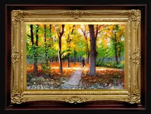 Oil Painting Handmade Arseni ~ SUCCESSFUL DAY 6" X 4" NO FRAME USA - Picture 1 of 11