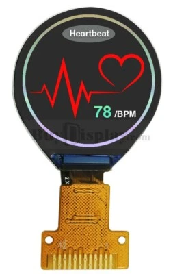 0.71 inch IPS TFT LCD Display 160x160 Round Circle Screen for Smart Watch - Image 1 of 4