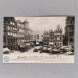 Belgium Antique Postcard, Bruxelles, Belgique Historique Marque Grand Place. A04 - Picture 1 of 2