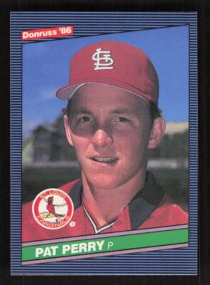 1986 Donruss #596 Pat Perry Rookie St. Louis Cardinals - Image 1 of 2