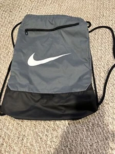 Nike Drawstring Gray & Black Bag  (RN 56323 - Picture 1 of 8