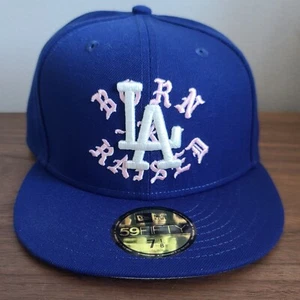 Born & Raised x LA Dodgers - New Era Rocker Hat - Blue/Pink - 7 1/8 - Picture 1 of 5
