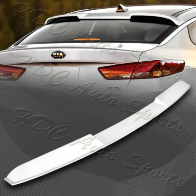 Para Kia Optima 2016-2020 W-Power Blanco Perla Techo Trasero Ventana Visera Alerón Foto 1 de 4