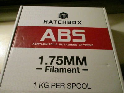 HATCHBOX ABS 3D Printer Filament - 1 kg Spool - 1.75 mm - True Blue - Sealed - Image 1 of 4