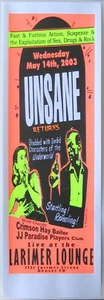 Unsane Concert Poster - Picture 1 of 2