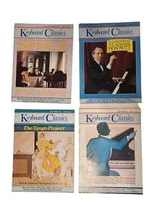 Lot of 4 Vtg 1983 Keyboard Classics Magazines Classic Piano Sheet Music Solos - Bild 1 von 24