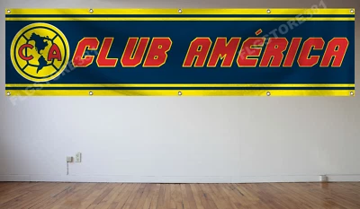 Bandera Bandera Club América 2X8 pies México Fútbol Bandera Nuevo Foto 1 de 2