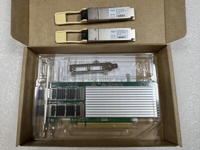 Intel Eth Network Adapter 100GbE E810-CQDA2 2Port QSFP28 E810CQDA2G2P5 + 2×100g - Image 1 of 4