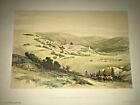 NAZARETH HOLY LAND 1857 DAVID ROBERTS ANTIQUE LITHOGRAPHIC VIEW 19TH CENTURY