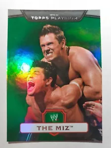 The Miz 2010 Topps Platinum WWE Green Holo Foil #8 Numbered 308/499 - Picture 1 of 2
