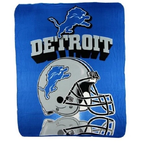 Detroit Lions NFL Northwest "Mirror" Fleece Throw Cover