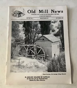 Vintage 1980 Old Mill News Magazine El Molino Sante Fe Historic Preservation - Picture 1 of 9