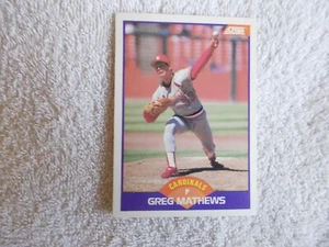 Score MLB 1989 "GREG MATHEWS" #286 Arizona Cardinals Trading Card n32 - Picture 1 of 2