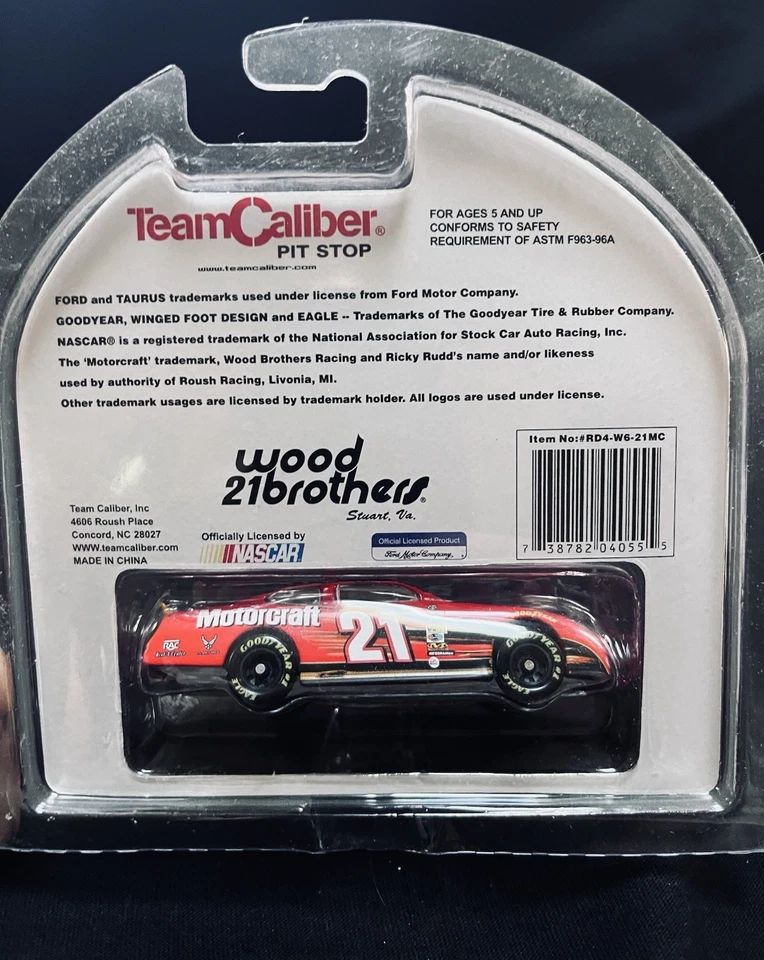 Ricky Rudd #21 Motorcraft 2004 escala 1:64 Team Calibre NASCAR fundido a presión Foto 1 de 2