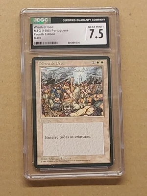 MTG Wrath of God Fourth Edition Portuguese CGC 7.5 - FAST SHIPPING! - Image 1 of 3